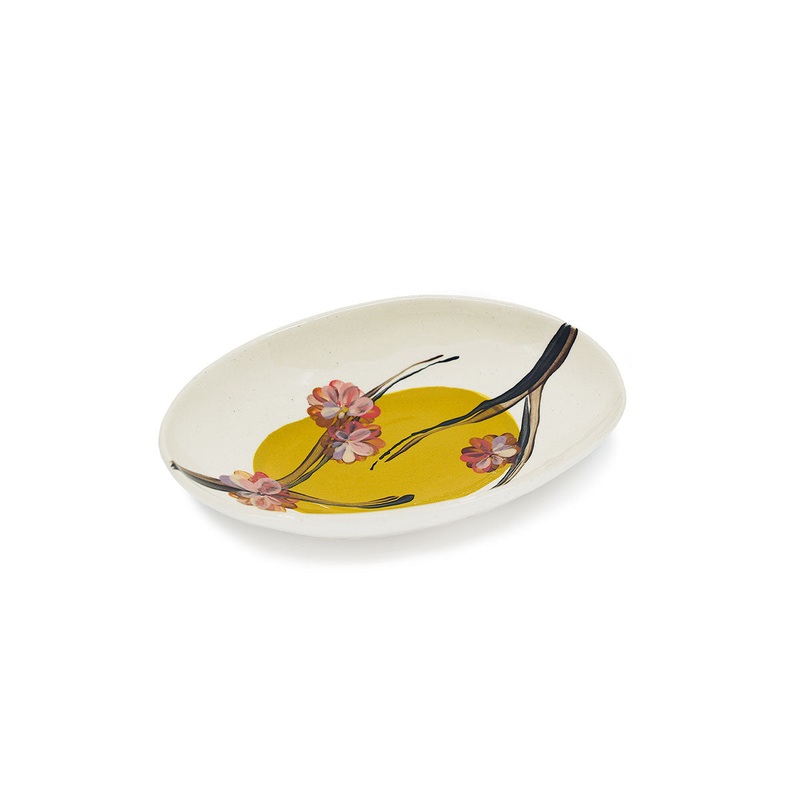 Wonki Ware Cherry Blossom Etosha Dish - Chestnut