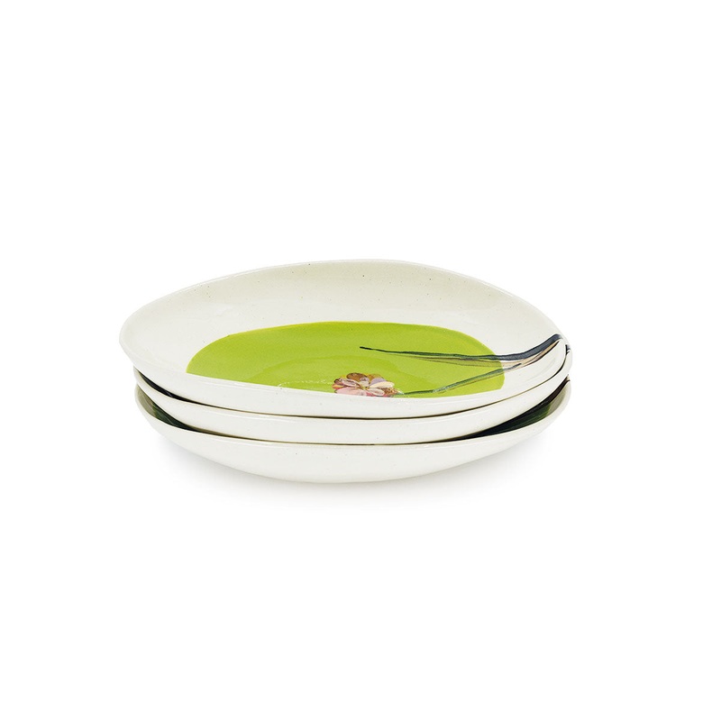 Wonki Ware Cherry Blossom Etosha Dish - Pistachio