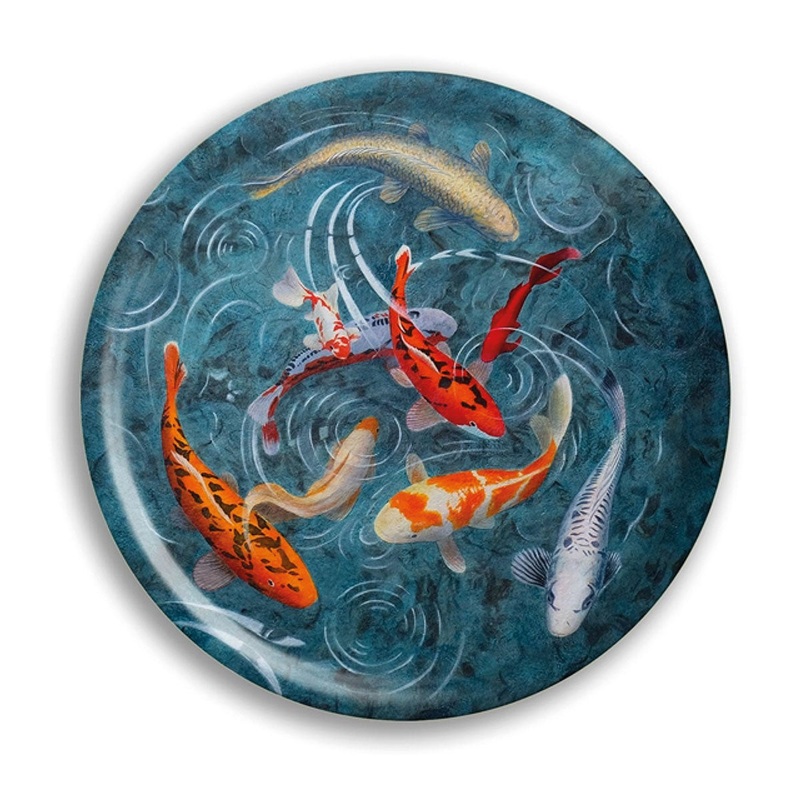 A Pond of Koi Birchwood Fish Tray