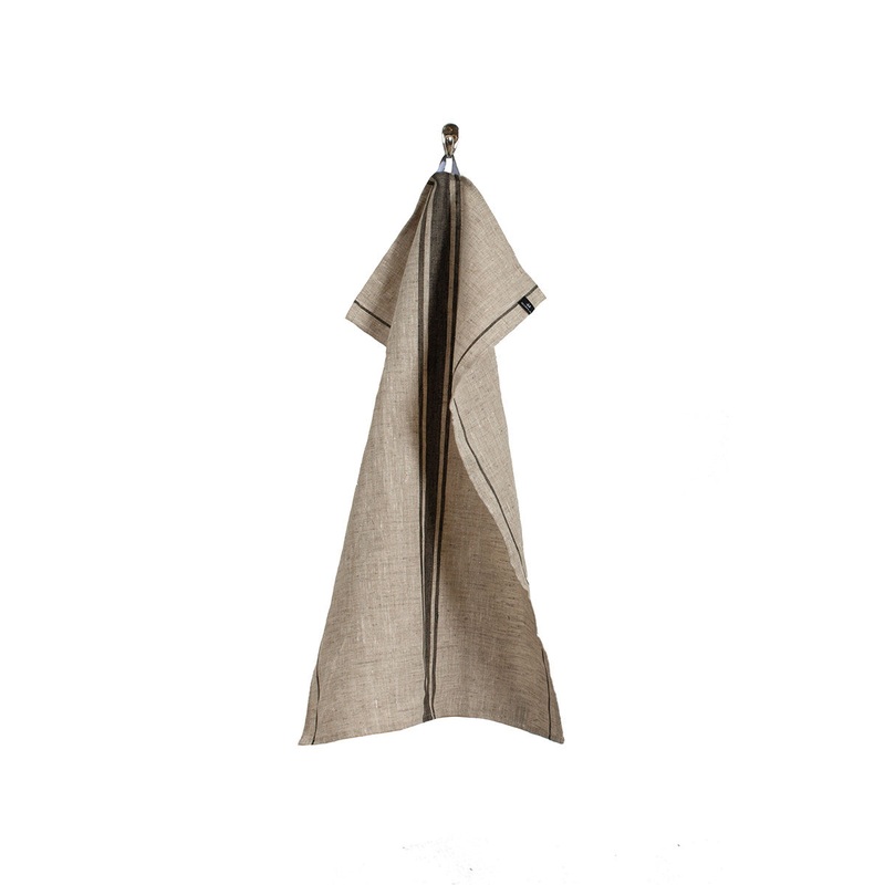 Himla Elin Stripe Tea Towel - Kohl