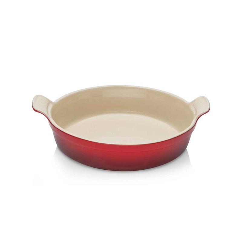 Le Creuset Cooks Special 24cm Heritage Round Deep Baking Dish - Cerise