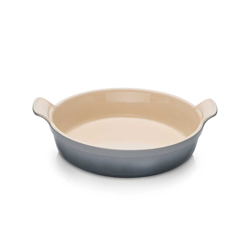Le Creuset Cooks Special 24cm Heritage Round Deep Baking Dish - Flint