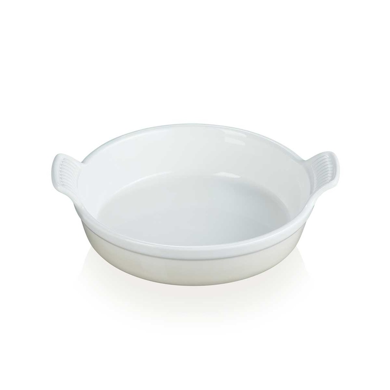 Le Creuset Cooks Special 24cm Heritage Round Deep Baking Dish - Meringue