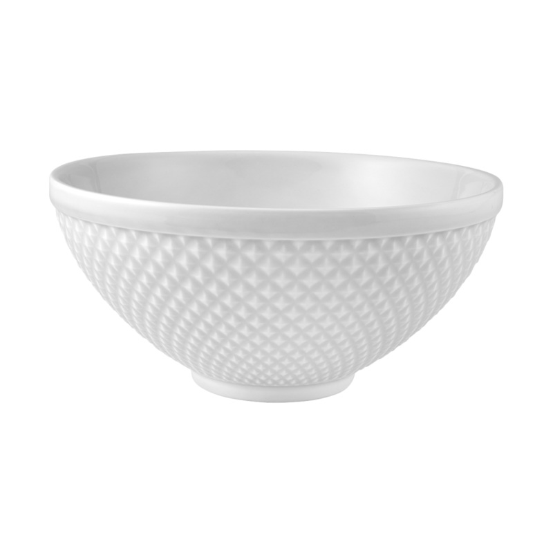 Bordallo Pinheiro Bicos Light Grey Salad Bowl