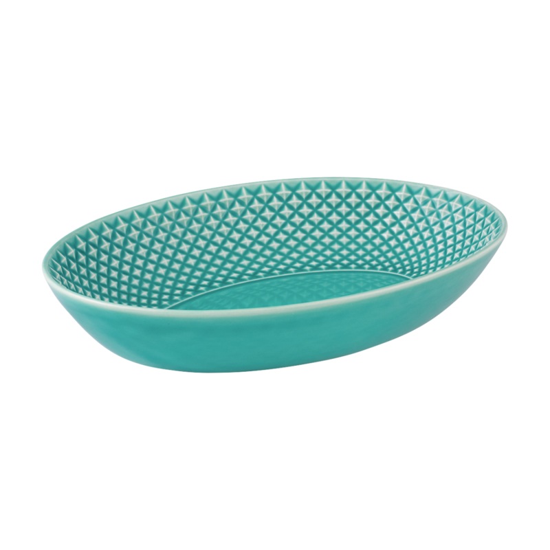 Bordallo Pinheiro Bicos Mint Oval Bowl