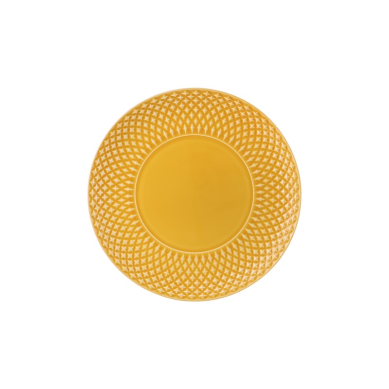 Bordallo Pinheiro Bicos Yellow Dessert Plate - 23cm