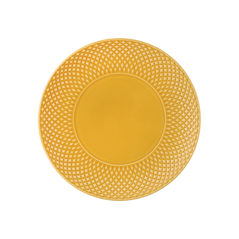 Bordallo Pinheiro Bicos Yellow Dinner Plate - 28cm