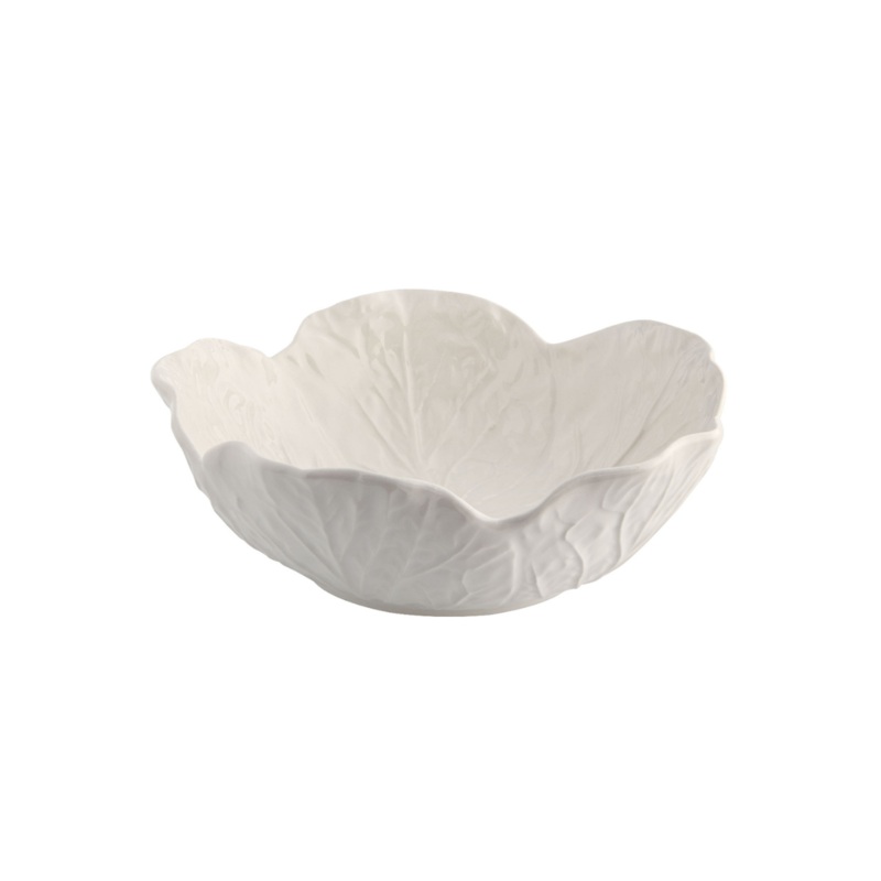 Bordallo Pinheiro White Cabbage Bowl - 15cm