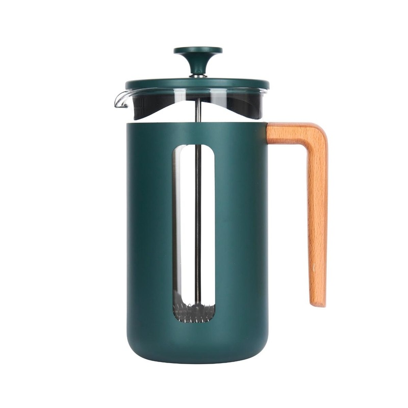 La Cafetire Pisa Glass 8 Cup Cafetiere - Green