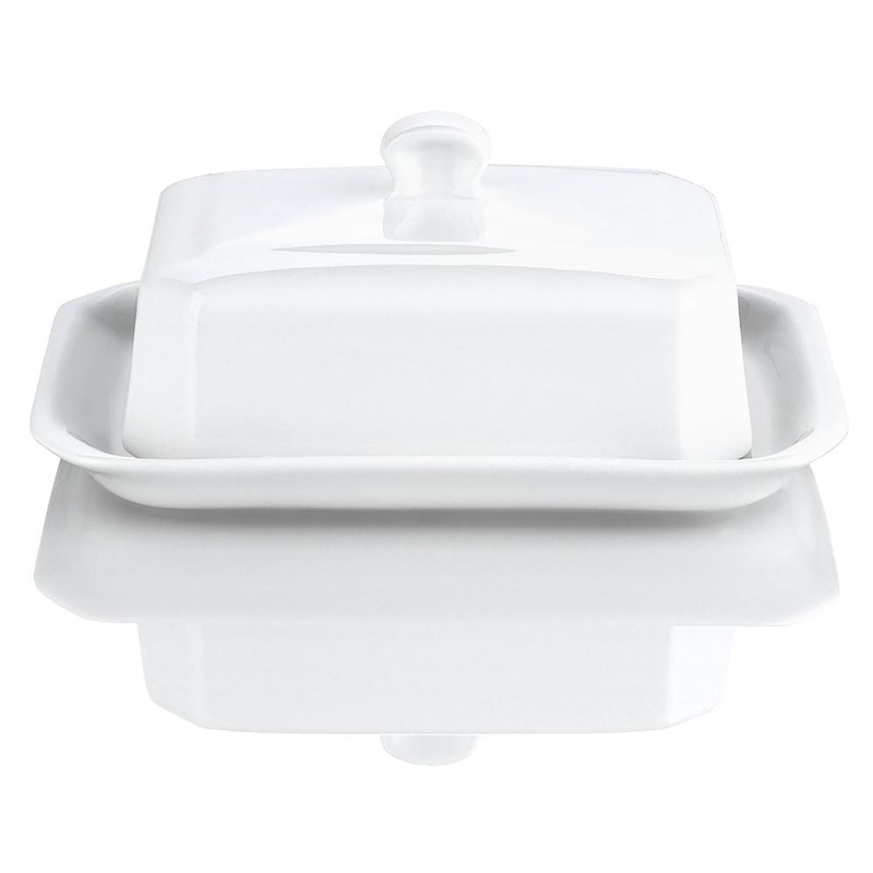 Pillivuyt 2nds Covered Butter Dish -18cm