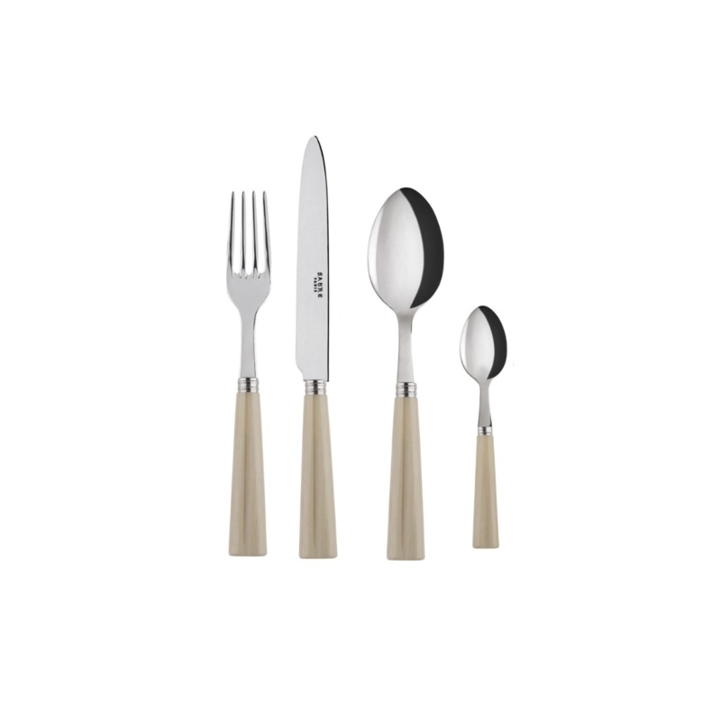 Sabre 24 Piece Cutlery Set - Nature Horn