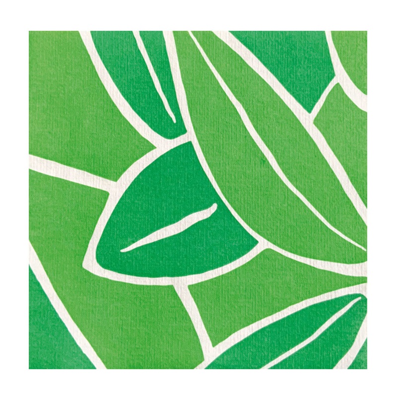 Francoise Paviot French Dinner Napkins - Green Leaf