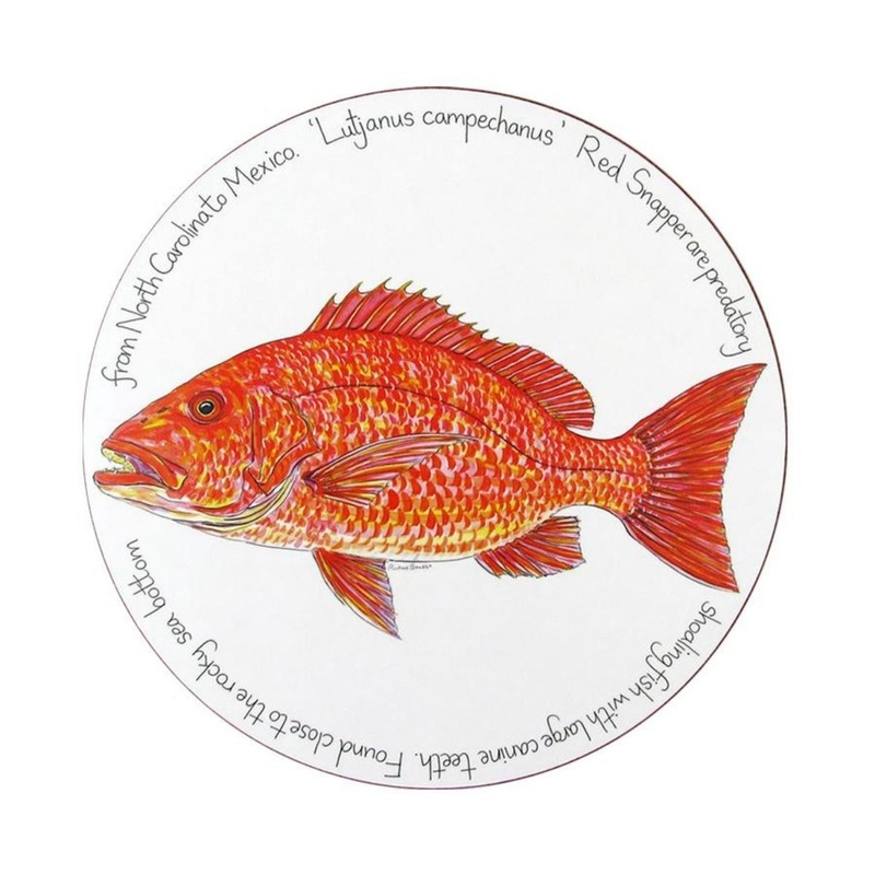 Richard Bramble Placemat 28cm - Red Snapper