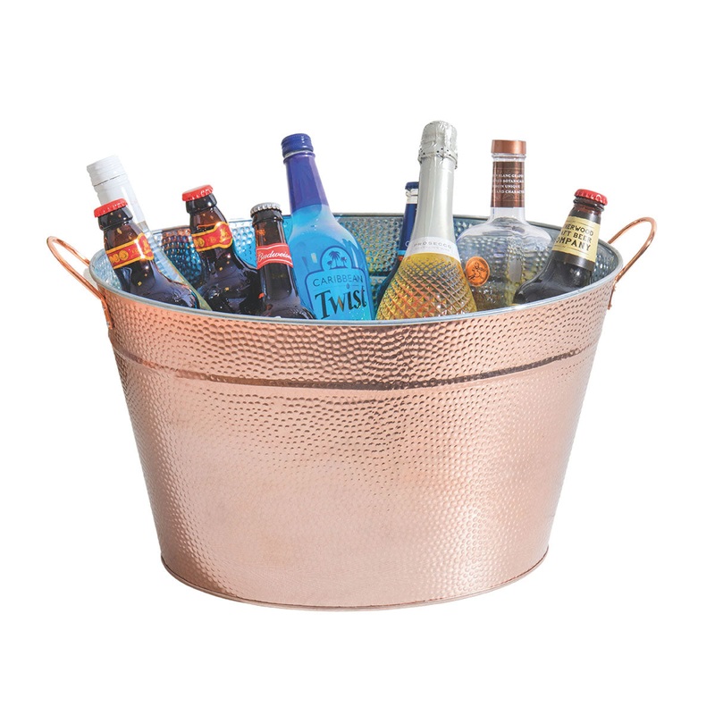 BarCraft Large Copper Drinks Pail