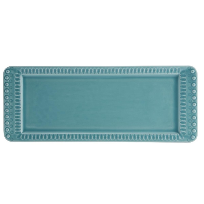 Bordallo Pinheiro Fantasy Rectangular Tray - Aqua