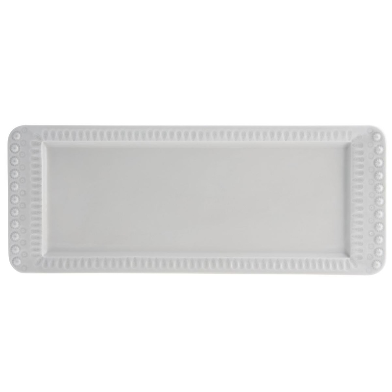 Bordallo Pinheiro Fantasy Rectangular Tray - Grey