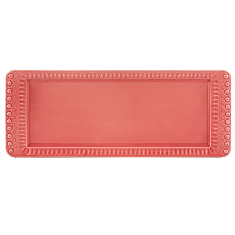 Bordallo Pinheiro Fantasy Rectangular Tray - Pink