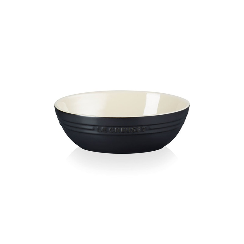 Le Creuset Pasta/Salad Oval Serving Bowl - Satin Black