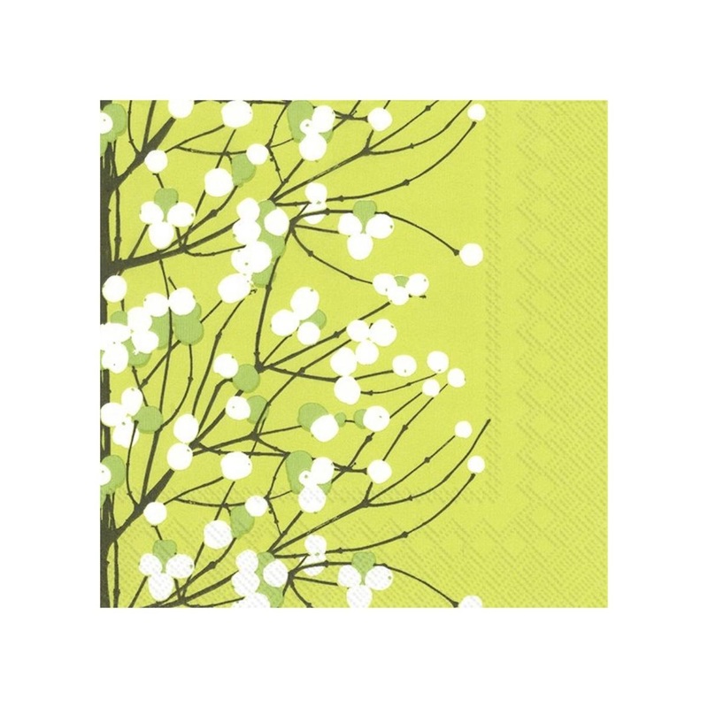 Marimekko Pack of 20 Paper Napkins - Lumimarja Green