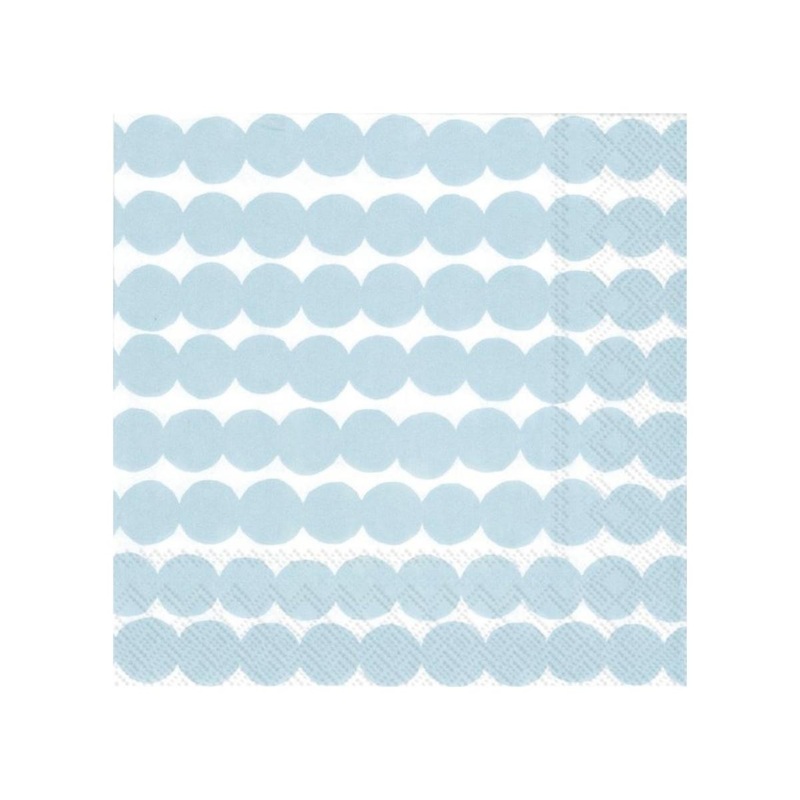Marimekko Pack of 20 Paper Napkins - Rsymatto Blue