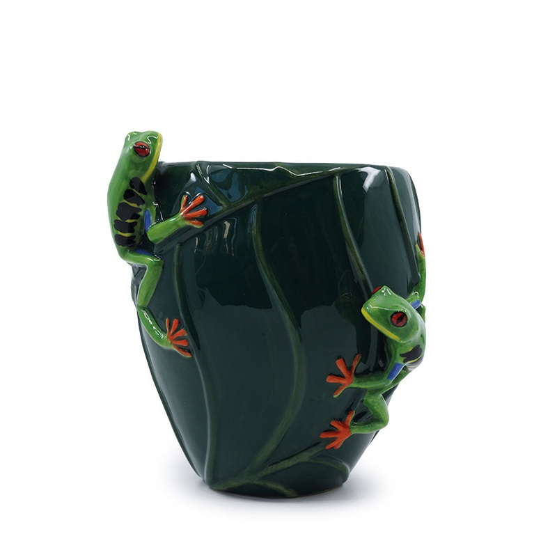 Tree Frog Flower Vase