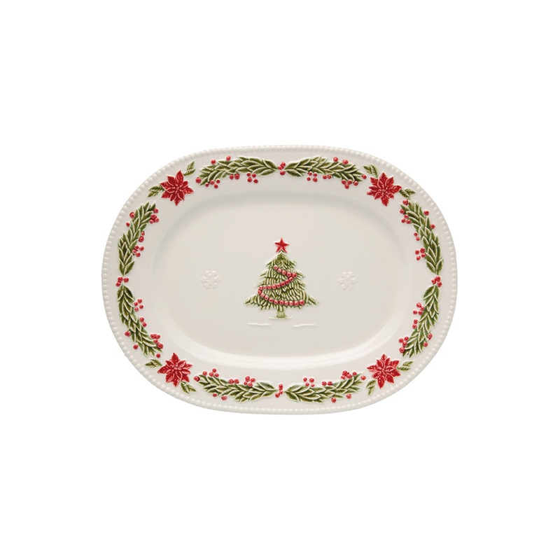Bordallo Pinheiro Noel Oval Dish