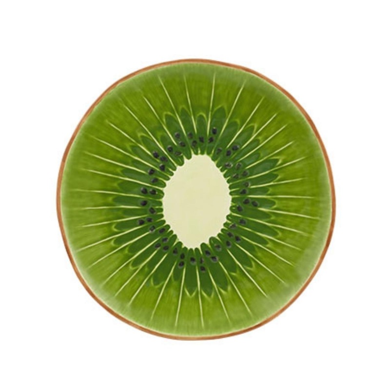 Bordallo Pinheiro Round Kiwi Serving Plate