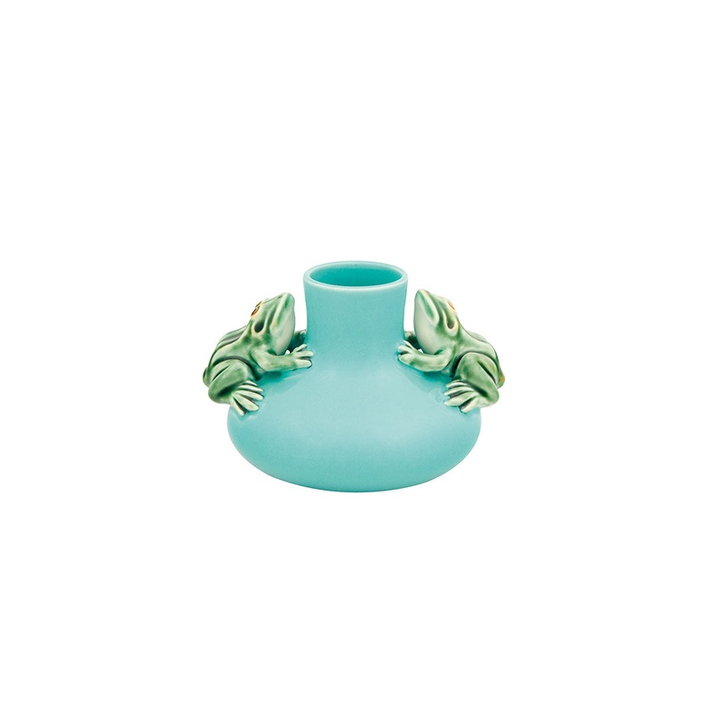 Bordallo Pinheiro Vase with Frogs - Medium