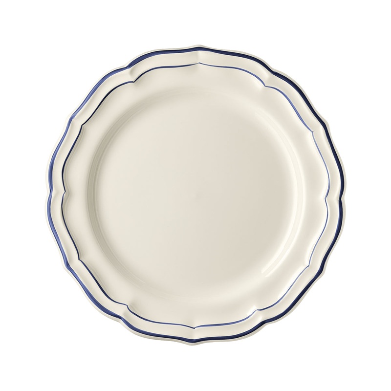 Gien Filet 26cm Dinner Plate - Indigo
