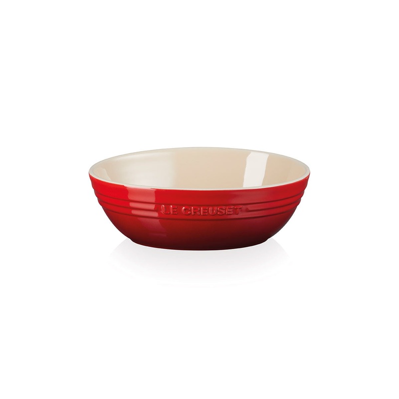 Le Creuset Pasta/Salad Oval Serving Bowl - Cerise