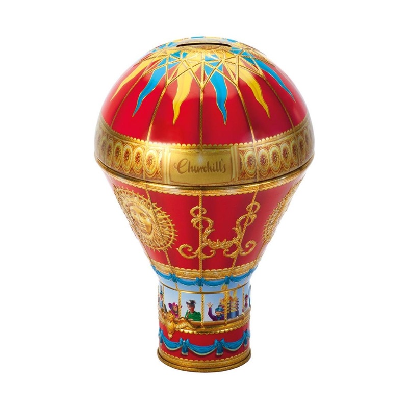 Churchills Red Hot Air Balloon Tin - Chocolate Fudge