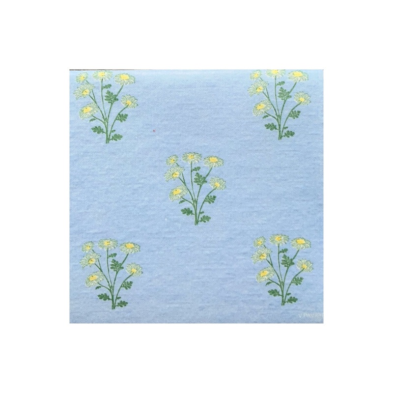 Francoise Paviot Cocktail Napkins - Prairie Blue