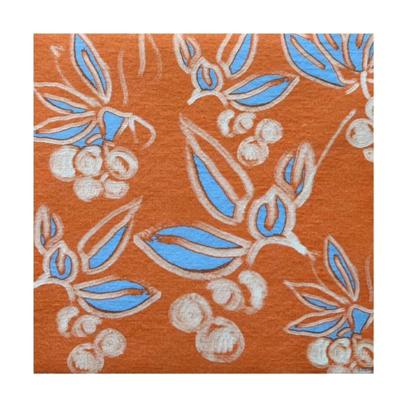 Francoise Paviot Dinner Napkins - Arbutus Orange