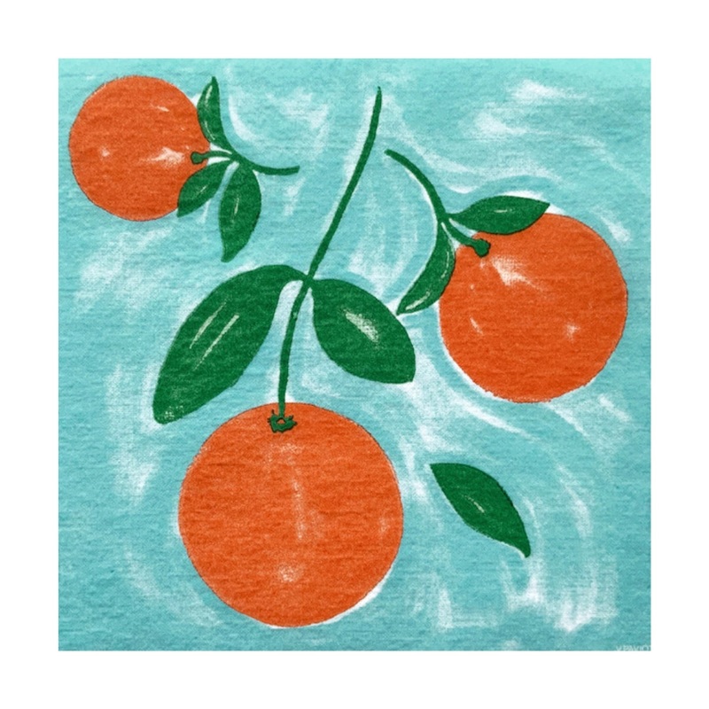 Francoise Paviot Dinner Napkins - Orange