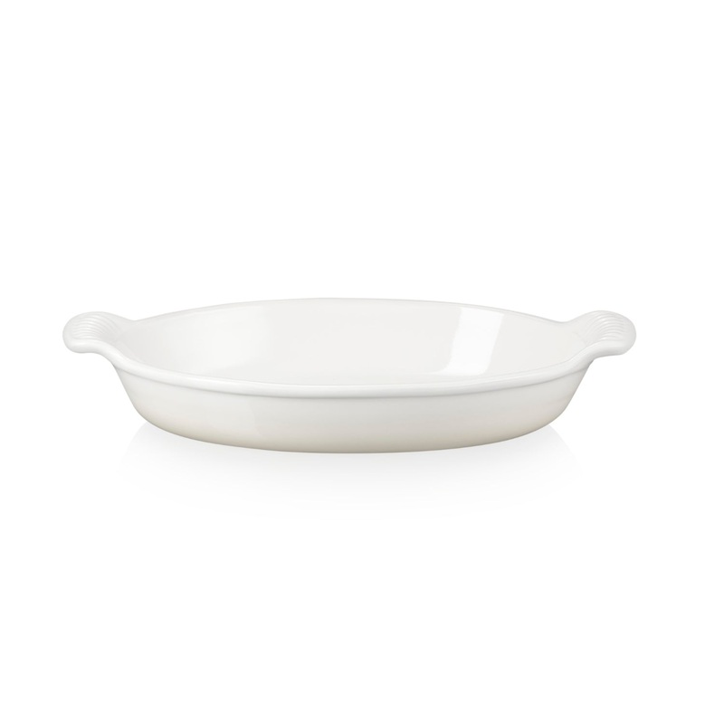 Le Creuset Stoneware Heritage Oval Dish 28cm - Meringue
