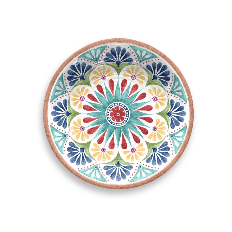 Rio Medallion Melamine Round Serving Plate - 36cm