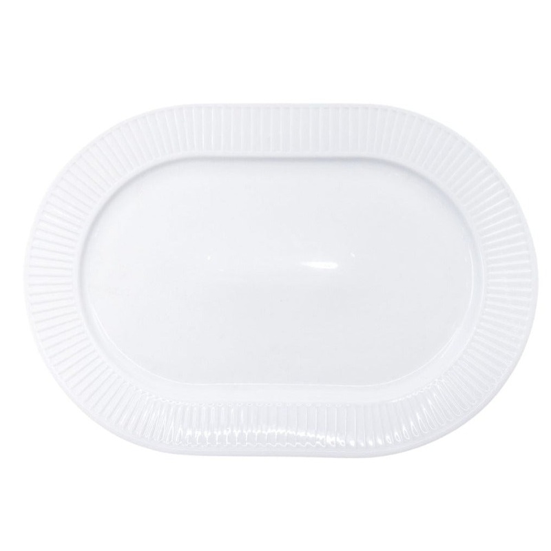 Set of 2 Pillivuyt Plisse Oval Plates