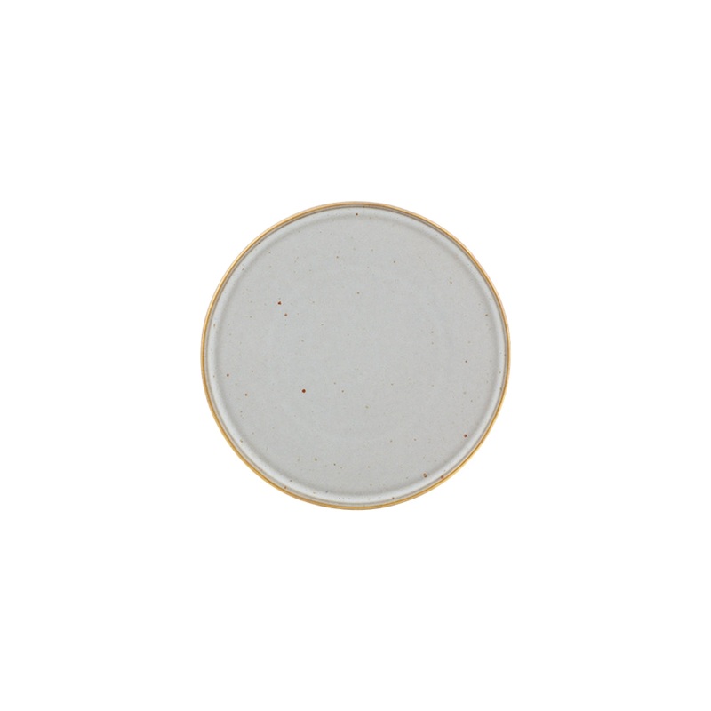 Casa Alegre Gold Stone White Dessert Plate
