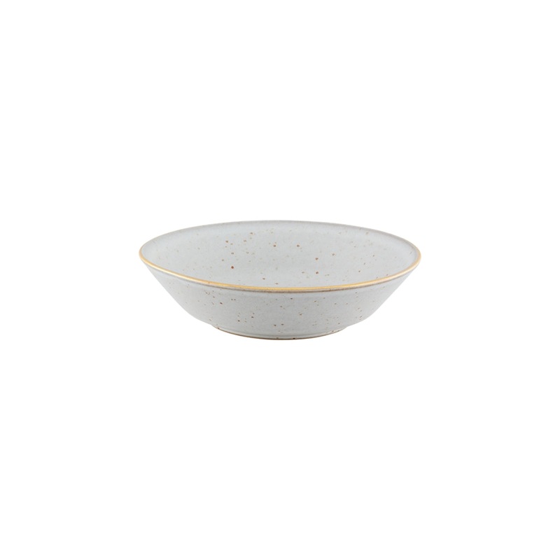 Casa Alegre Gold Stone White Pasta Plate