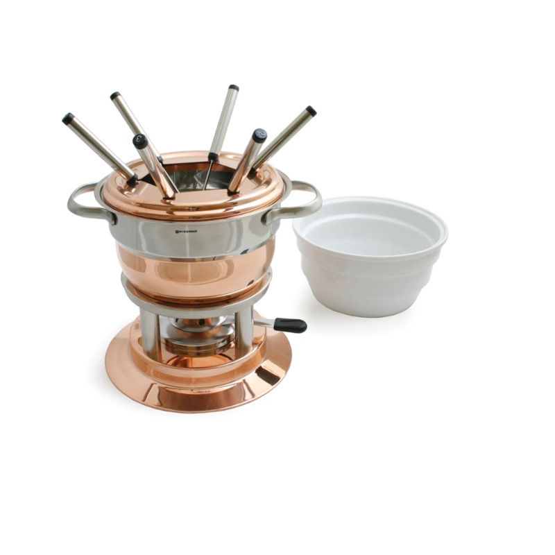 Lausanne Copper Fondue Set