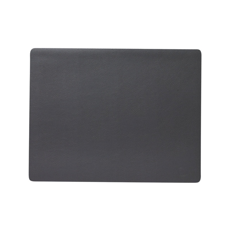 Lind DNA Serene Leather Table Mat - Anthracite