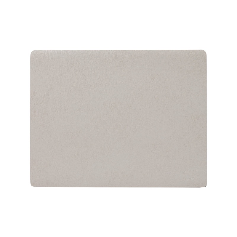 Lind DNA Serene Leather Table Mat - Cream