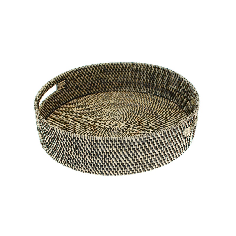 Walton & Co Circular Rattan Tray - Large