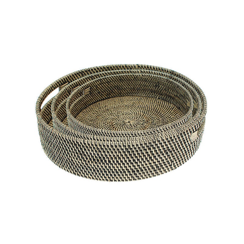 Walton & Co Circular Rattan Tray - Medium