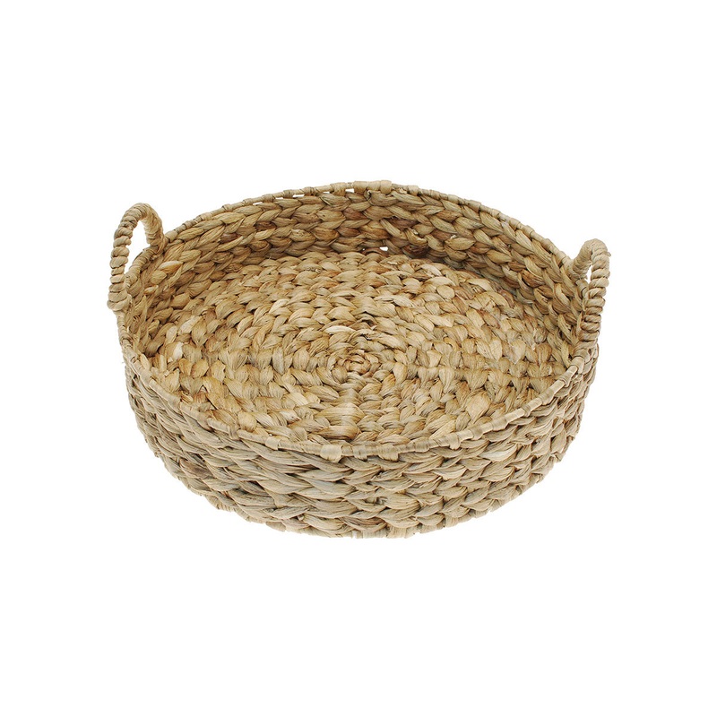 Walton & Co Circular Water Hyacinth Tray - Large