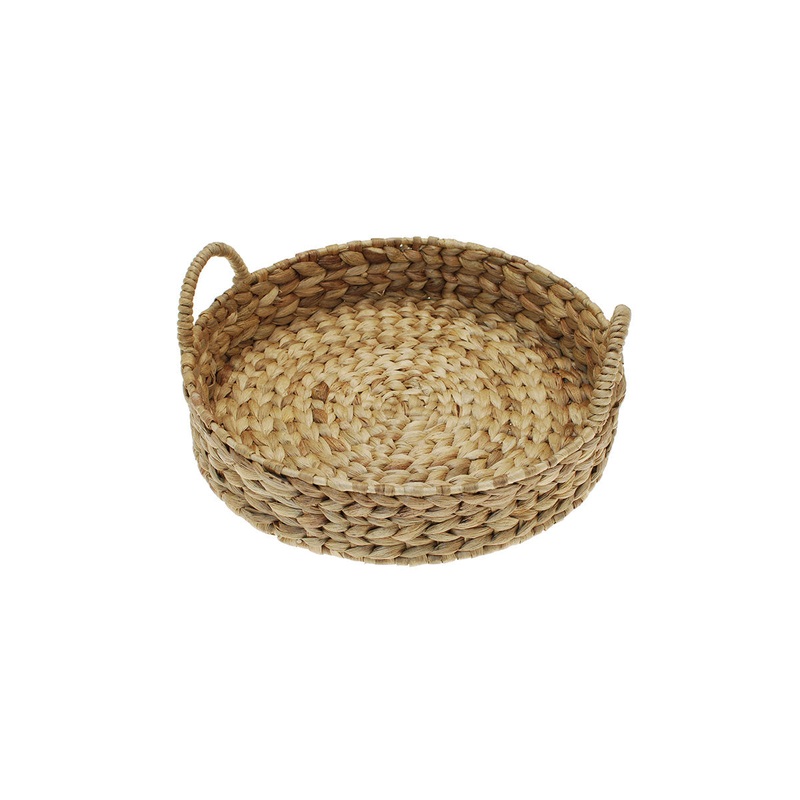 Walton & Co Circular Water Hyacinth Tray - Medium