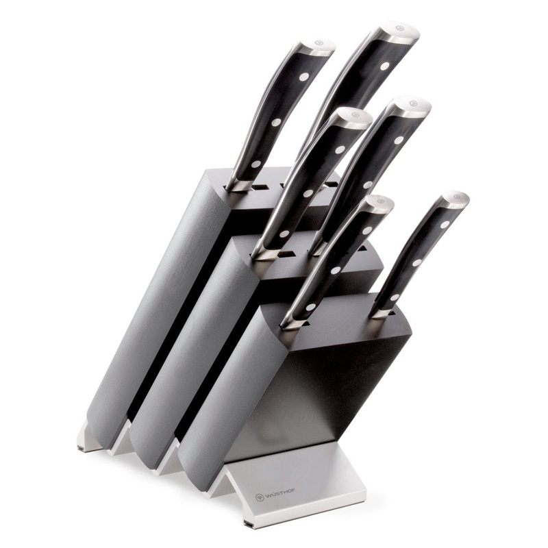 WSTHOF Classic Ikon 6 Piece Knife Block Set - Black