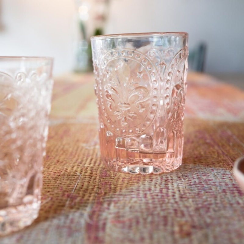 Fiore Di Firenze Large Glass - Pink