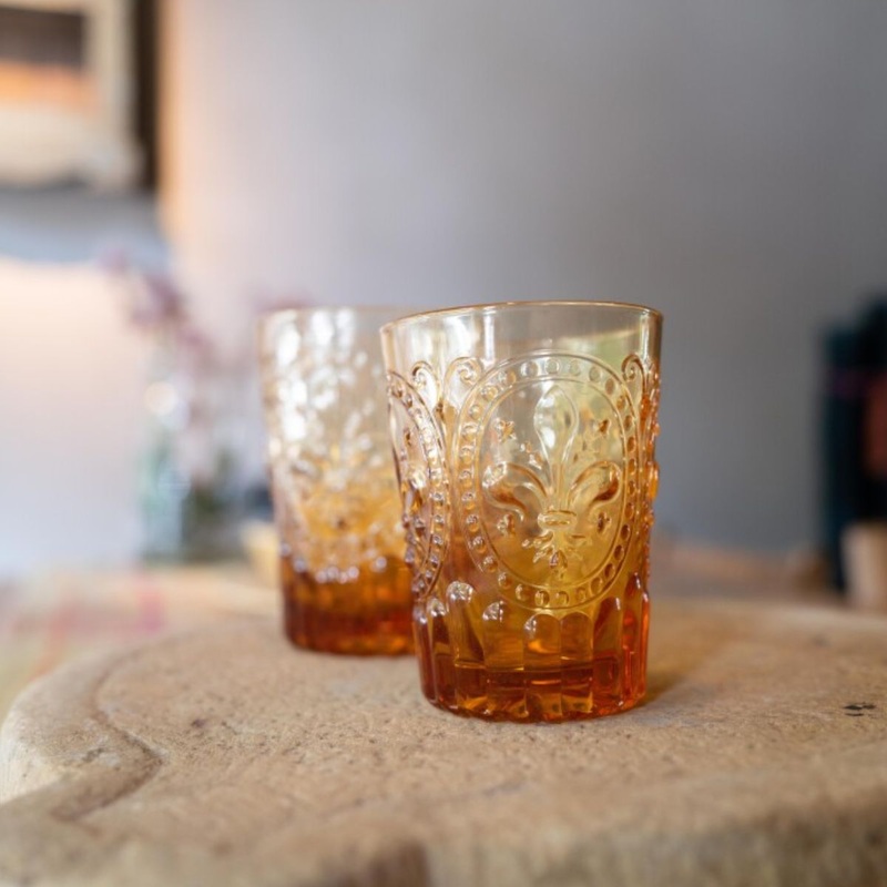Fiore Di Firenze Small Glass - Amber