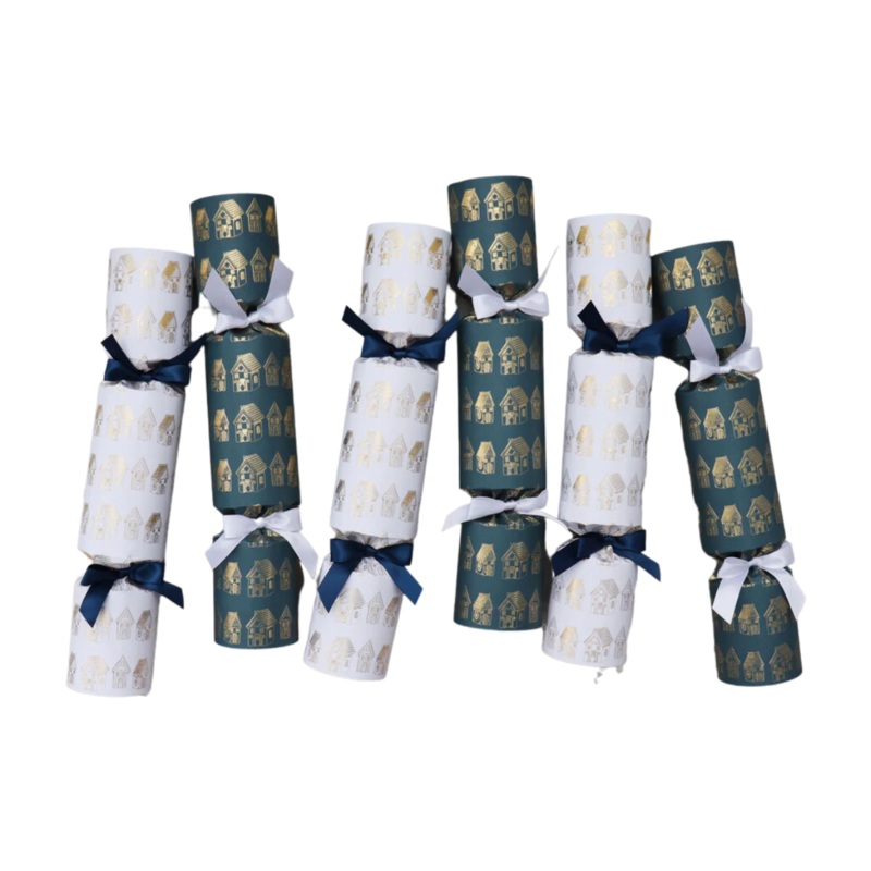 Nancy & Betty  Christmas Cracker Set of 6 - Gingerbread Village